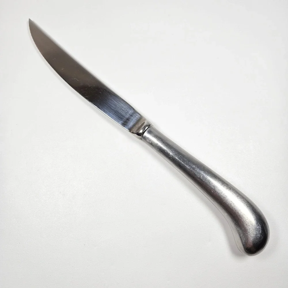 Vintage Oneida Steak Knife Pistol Grip Hollow Stainless Korea Diamond-O mark